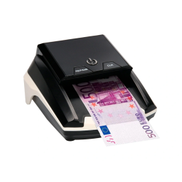 Q-connect Detector y Contador de Billetes Falsos con Cargador Eléctrico y Puerto USB para Actualización de Divisas