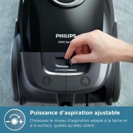Philips XD3112/09 Aspiradora de Trineo Serie 3000 con bolsa 900W 79 dB Filtro Antialérgico