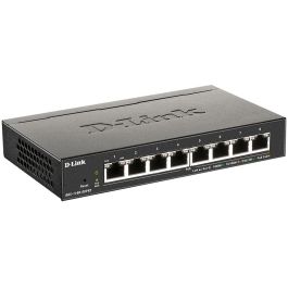 D-Link DGS-1100-08PV2 Switch Ethernet Smart Gestionable con 8 Puertos Gigabit PoE, Sin Ventilador, 64W y 16Gbps de Conmutación
