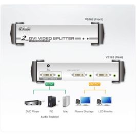 Aten VS162 divisor de video DVI 2x DVI Aten VS162 divisor de video DVI 2x DVI