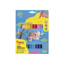 Jovi Lápices de cera triangulares Triwax 24 unidades, colores surtidos, no manchan y no se rompen Precio: 7.88999981. SKU: B15XJA9EE2