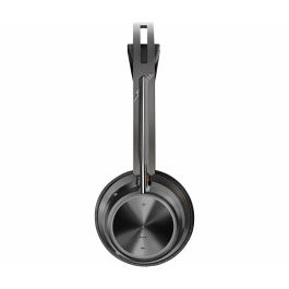 HP Poly Voyager Focus 2-M Auriculares USB-C-C Inalámbricos y Alámbricos para Oficina, Cancelación Activa de Ruido, Certificado para Microsoft Teams, Negro