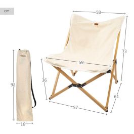 Silla de Camping Plegable Aktive Tierra 58 x 73 x 61 cm (2 Unidades)