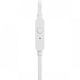 JBL JBLT160WHT Auriculares Intrauditivos Tune 160 con Micrófono, Jack 3.5 mm, Sonido Pure Bass, Cable Plano sin Enredos, Blancos