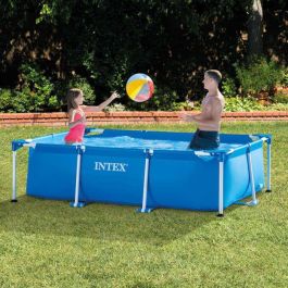 Intex 28271 Piscina rectangular Small Frame Familiar 220x150x60 cm, 2282 L, liner resistente, estructura metálica, +6 años Intex 28271 Piscina rectangular Small Frame Familiar 220x150x60 cm, 2282 L, liner resistente, estructura metálica, +6 años