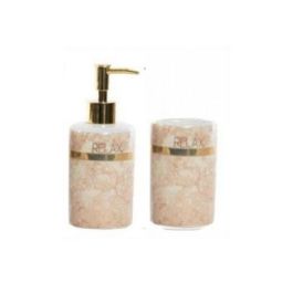 DKD Home Decor Dosificador Glam, Mármol Melocotón Dorado, Set de 2 Piezas, Capacidad 290 ml, 7 x 17.5 x 7 cm Precio: 26.74584. SKU: B1JQFGKAAM