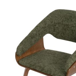 Silla Verde-Marrón Tejido-Madera 51 X 55 X 75 cm