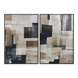 Cuadro Home ESPRIT Negro Beige Abstracto Urbano 83 x 4 x 123 cm (2 Unidades) Precio: 143.49999961. SKU: B16FDYYVAC
