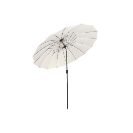 DKD Home Decor Parasol para Terraza y Jardín Marfil 280 x 250 x 280 cm Acero Poliester
