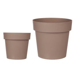 Maceta Plastico Marron 18Cm Diam Ibergarden (12 Unidades)