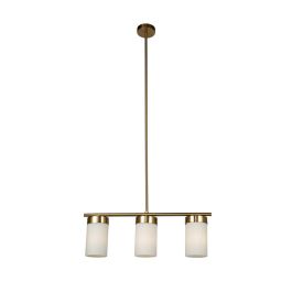 Lampara Techo Moderno DKD Home Decor Dorado Blanco 15 x 25 x 60 cm Lampara Techo Moderno DKD Home Decor Dorado Blanco 15 x 25 x 60 cm