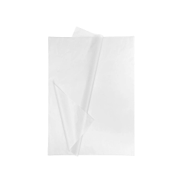 Liderpapel Papel Seda Blanco 52x76 cm 18 gr Paquete 25 Hojas
