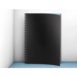 Liderpapel Tapa Encuadernacion Polipropileno A3 0.5 mm Negro Opaco Paquete 100 Unidades