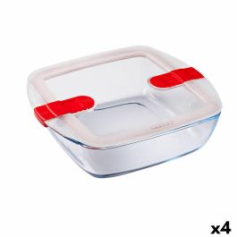 Fiambrera Hermética Pyrex Cook & Heat 25 x 22 x 7 cm 2,2 L Transparente Vidrio (4 Unidades) Precio: 78.49999993. SKU: S2707057