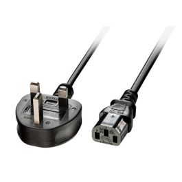 Lindy 5m UK 3 Pin Plug to IEC C13 mains power Cable, Black Lindy 5m UK 3 Pin Plug to IEC C13 mains power Cable, Black