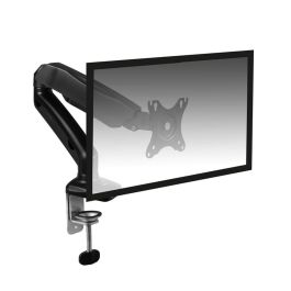 Ewent EW1515 Soporte Monitor Escritorio 32" Ergonómico Resorte de Gas VESA 75/100 USB 3.0 para 1 Pantalla Negro