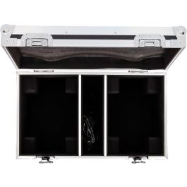 ALGAMLIGHT Flight-Case MW19X15ZX para 2 Cabezas Móviles, Madera/Espuma, Ruedas, Cierres Mariposa, 16 kg