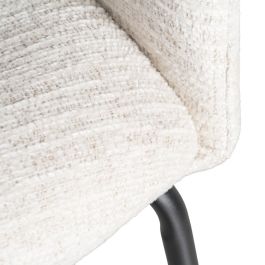 Silla Crema Tejido-Metal Salón 61 X 56 X 77,50 cm
