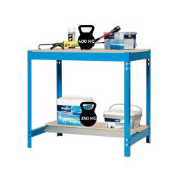 Simon Rack Banco de trabajo Simonwork BT0 900 x 600 mm Metal/Madera Azul Capacidad 400 kg Calidad Europea