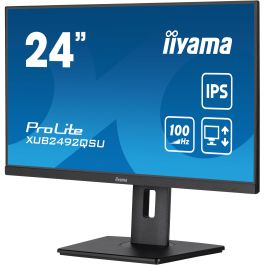 iiyama ProLite XUB2492QSU-B1 Monitor 61cm 24" 2560x1440 WQHD IPS 0.5ms 100Hz HDMI DP USB Altavoces Pivot Negro
