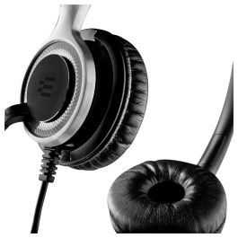 EPOS Auriculares Diadema Alámbrico Impact SC 660 para Llamadas/Música, Binaurales, Negro/Plata