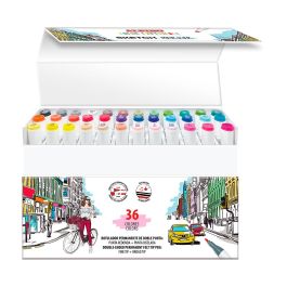 Alpino Rotuladores Sketch Marker Color Experience Doble Punta Colores Surtidos Estuche 36 Ud Alpino Rotuladores Sketch Marker Color Experience Doble Punta Colores Surtidos Estuche 36 Ud