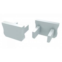 Tapón Final Perfil Tipo X - Plástico Inox