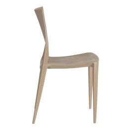 Silla Apilable Beige Polipropileno 44 X 41 X 84 cm
