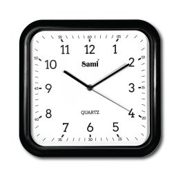 SAMI Reloj de Pared Cuadrado Negro, 30 cm de Diámetro Precio: 11.858. SKU: B1A5EGH7BE