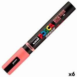 Marcador BRUSH POSCA PC-5BR Coral (6 Unidades) Precio: 20.69000054. SKU: B1FPL7F3T6