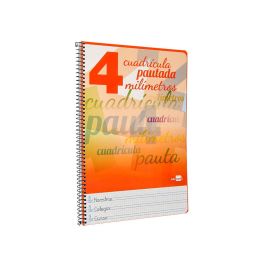 Cuaderno Espiral Liderpapel Folio Pautaguia Tapa Dura 80H 75 gr Cuadro Pautado 4 mmcon Margen Colores Surtidos 5 unidades