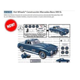 Hot Wheels Premium Mercedes 300SL Coche para Construir, 1500 Piezas, Escala 1:12 Precio: 108.49999941. SKU: B19CGPNDK3