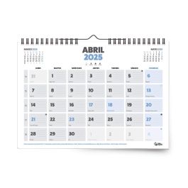 Calendario Pared Liderpapel Clasico 2025 Espiral 44x32 cm Papel 128 gr