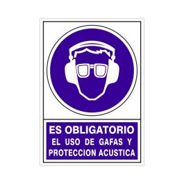 DUVER 624 Señal de Seguridad Plástica 295x210 mm para Uso Obligatorio de Gafas y Protección Acústica Precio: 6.50000021. SKU: B1HLS7P4XF