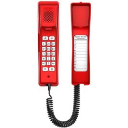 Fanvil H2U-R Teléfono IP con Cable Rojo 2 Líneas Conexión Escritorio/Pared con PoE