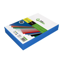 Liderpapel Tapa encuadernacion polipropileno A4 0.5 mm Azul translucido paquete de 100 unidades