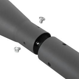 Columna Farola Desmontable Gris de Aluminio 3 Tramos para 2 o 3 Metros de Altura compatible con Farolas 76mm Diámetro Base 150x150mm