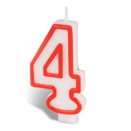 Best Products Vela N°4 Repostería Cera Rojo / Blanco Precio: 0.90000042. SKU: B1FF9JHEJR