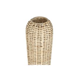 Lampara Pie Tropical DKD Home Decor Marron Claro 25 x 125 x 25 cm