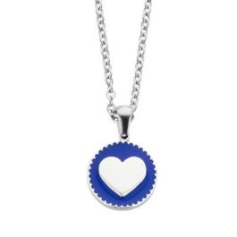 Colgante Mujer CO88 Collection 8CN-26048 Plateado Azul Colgante Mujer CO88 Collection 8CN-26048 Plateado Azul