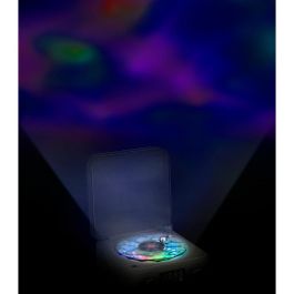 Basics Altavoz Bluetooth Tocadiscos con Reloj, Ruido Blanco, Luz RGB, 5W, USB-C, AUX, Tarjeta TF