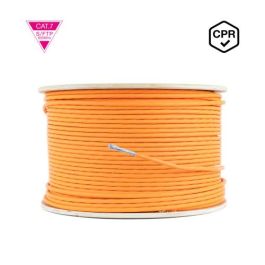 Nanocable 10.20.1700-305 Cable de Red CAT.7 LSZH SFTP PIMF AWG23, Naranja, 305m, 10GBase-T, PoE, Cobre, CPR DCA, Carrete