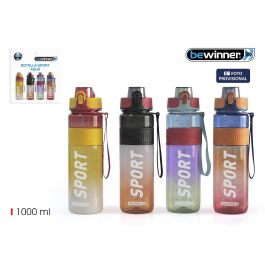 Bewinner Botella Sport de Agua Transparente Multicolor 1L - Hidratación Versátil y Ligera (12 Unidades) Precio: 54.49999962. SKU: B1JAKR6TBM