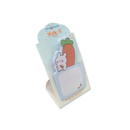 Imaginovo Bloc notas adhesivas bunny con soporte 20 hojas azul 60x125 mm