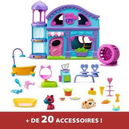 BANDAI BAN3701405821012 Littlest Pet Shop The Big House con 3 Mascotas, Incluida 1 Exclusiva