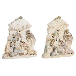 Belén de Navidad DKD Home Decor Azul Blanco Rosa Resina 24 x 8 x 27,5 cm (2 Unidades) Precio: 62.68999957. SKU: B1C39AD5HY