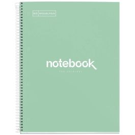 Bloc Miquelrius Emotions Notebook 1 Micro.Tapa Extra A4 80H 90G Cuadric.5X5 Menta 5 unidades