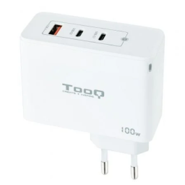 Tooq TQWC-GANQC2PD100W Cargador de Pared GaN 2xUSB-C PD + USB-A QC 100W Blanco Precio: 34.50000037. SKU: B133RZQHTR