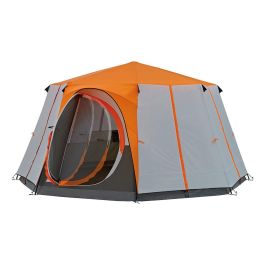 Coleman Cortes Octagon 8 - Tienda de Campaña Kuppelzelt para 8 Personas, 15.7 m² con Tecnología WeatherTec, Color Gris/Naranja Precio: 527.9714. SKU: B1GXBBGM2G