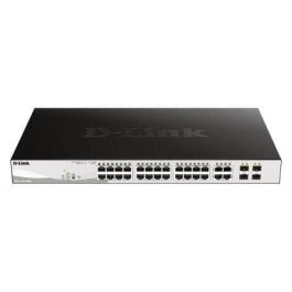 D-Link DGS-1210-28MP Switch Gigabit Smart Administrado L2+ 28 Puertos 10/100/1000 RJ-45 PoE 370W y 4 SFP